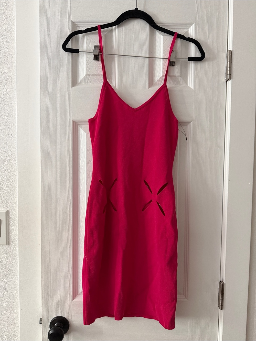 Bright Pink Spaghetti Strap Dress